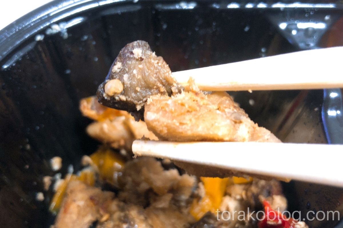 マッスルデリ・豆腐ハンバーグと味噌炒めセット