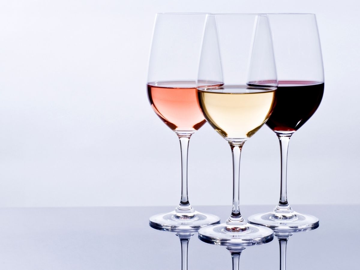 3種類のグラスワイン